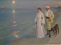 Summer evening on Skagen-s beach, 1899, kroyer