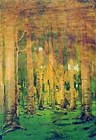 A Birch Grove. Spots of sunlight, c.1895, kuindzhi