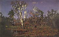A grove with birch, c.1890, kuindzhi