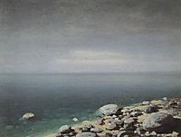 The limpid water. Gloomy day. Crimea, c.1908, kuindzhi