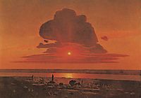 Red sunset, c.1908, kuindzhi