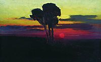 Sunset with trees, kuindzhi