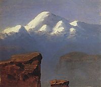 The top of Mount Elbrus in the Sunlight, c.1908, kuindzhi