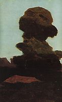 Tree against the evening sky, c.1895, kuindzhi