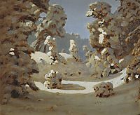 Winter. Sunlight on The Hoar Frost , c.1890, kuindzhi