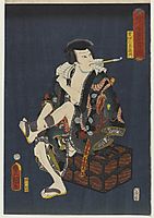 The Actor Kataoka Nizaemon VIII as Kumokiri Nizaemon, 1859, kunisada