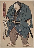  Kagamiiwa Hamanosuke, sumo wrestler, kunisada