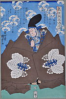 The famous Kabuki actor Takeda Harunobu (Takeda Shingen). From the series Gishi Eimei-den no Uchi, kunisadaii