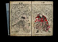 Dipicting the characters from the Chushingura, kuniyoshi