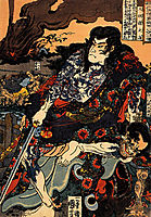 Kyumonryu Shinshin and Chokanko Chintasu, kuniyoshi