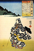 The poetess Ukon, kuniyoshi