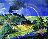 After the storm, 1921, kustodiev