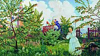 Apple Orchard, 1918, kustodiev
