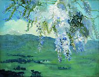 Blooming wisteria, 1912, kustodiev