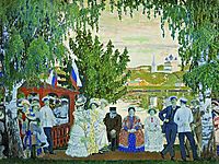 Festive Gathering , 1910, kustodiev