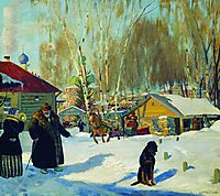 Merchant-s yard, 1921, kustodiev