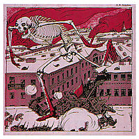 Moscow. Introduction. Picture from the magazine Vampire, 1906, kustodiev