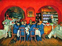 Moscow Tavern, 1916, kustodiev