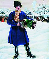 Pancake Tuesday in a Village. Maslenitsa, 1916, kustodiev