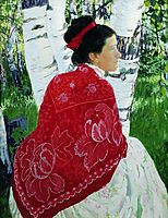 Portrait of the Artist-s Wife, 1909, kustodiev