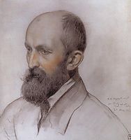 Portrait of D. Kardovsky, 1921, kustodiev