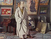 Portrait of F.F. Notgaft (Collector), 1918, kustodiev