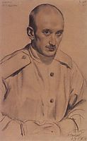 Portrait of G.S. Vereisky, 1917, kustodiev