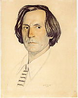 Portrait of Ivan Yershov, 1922, kustodiev