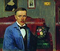 Portrait of L.P. Albrecht, kustodiev