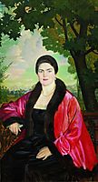 Portrait of M.V. Chaliapina, 1919, kustodiev
