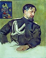 Portrait of N.D. Milioti, 1916, kustodiev