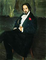 Portrait of the Painter Ivan Bilibin, 1901, kustodiev