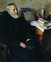 Portrait of Stjepan Nikolsky, uncle of the artist, 1901, kustodiev
