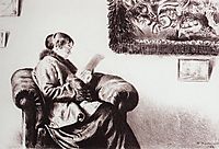 Portrait of Y.E. Kustodieva, 1922, kustodiev