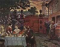 Teatime, 1913, kustodiev
