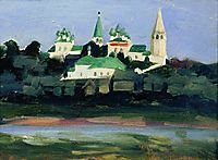 Twilight in Sudislavl, kustodiev