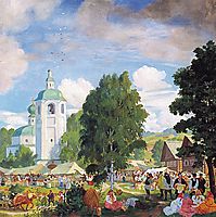 Village Fair, 1920, kustodiev