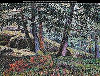 Oaks and Blueberry Bushes, 1905, lacombe