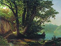 Landscape with lake, 1859, lagorio