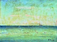 Landscape with seagulls, 1889, lagorio