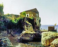 On the island of Capri. Fisher-s house., 1859, lagorio