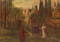 Dante-s Meeting with Beatrice, 1907, lajos