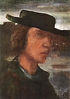 Self-portrait with Hat, 1912, lajos