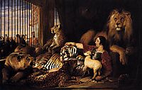 Isaac van Amburgh and his Animals, 1839, landseer