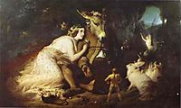 Scene From A Midsummer Night-s Dream, Titania and Bottom, 1848, landseer