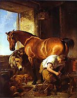 Shoeing, 1844, landseer