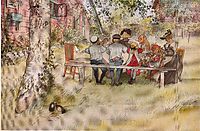 Breakfast under the Big Birch, c.1895, larsson