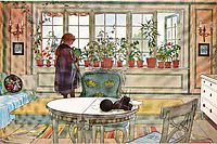 Flowers on the windowsill, 1894, larsson