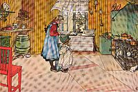The Kitchen, c.1898, larsson