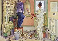 My friends, the Carpenter and the Painter, 1909, larsson